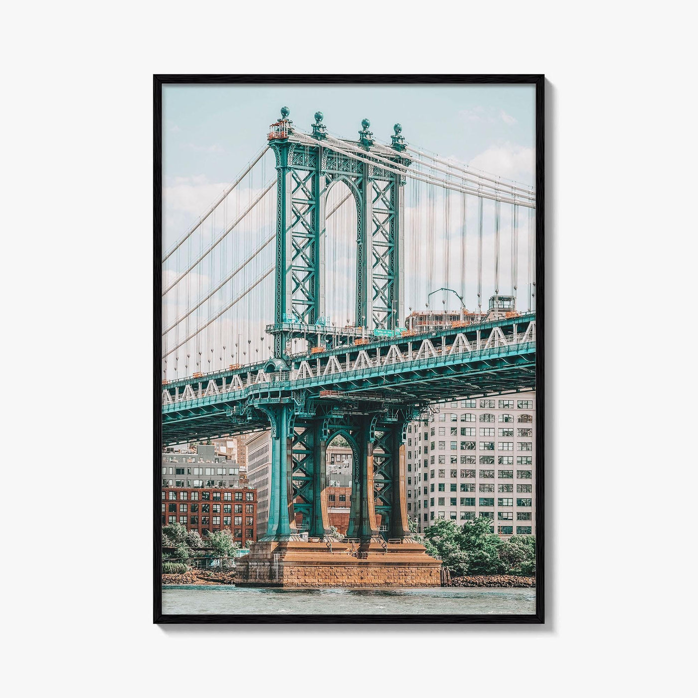 Manhattan Bridge Fine Art Photo Print, New York City NYC East River Poster