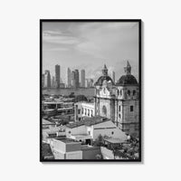 Cartagena de Indias Black and White Fine Art Photo Print, Colombia Wall Poster