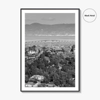 San Mateo Black and White Fine Art Photo Print, Bay Area California Poster