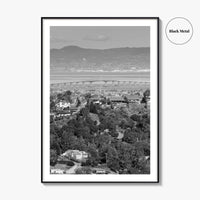 San Mateo Black and White Fine Art Photo Print, Bay Area California Poster