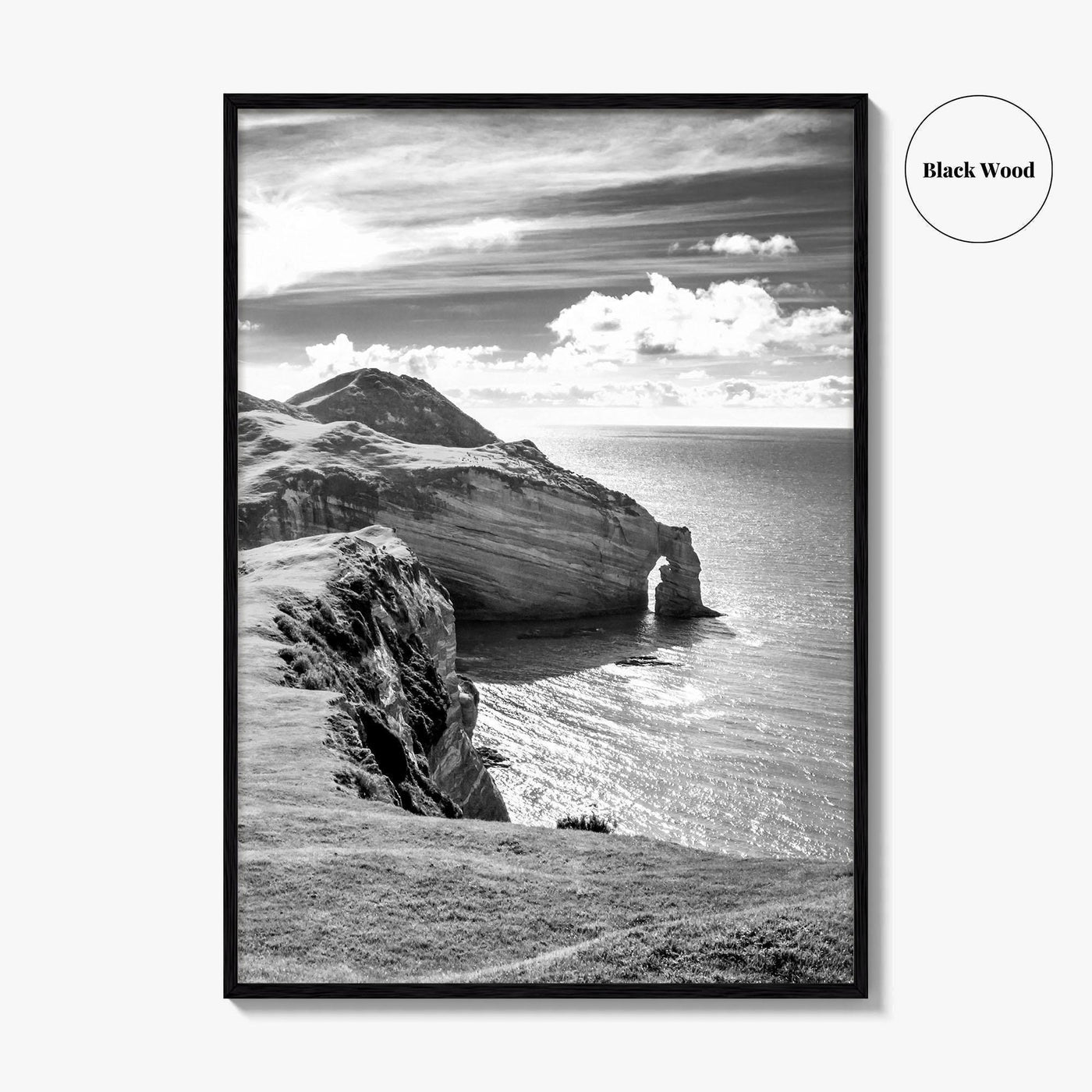Ireland Black and White Fine Art Photo Print, Irish Coast, Wall Poster