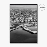 Redondo Beach Black and White Fine Art Photo Print, Los Angeles Pier, California Poster