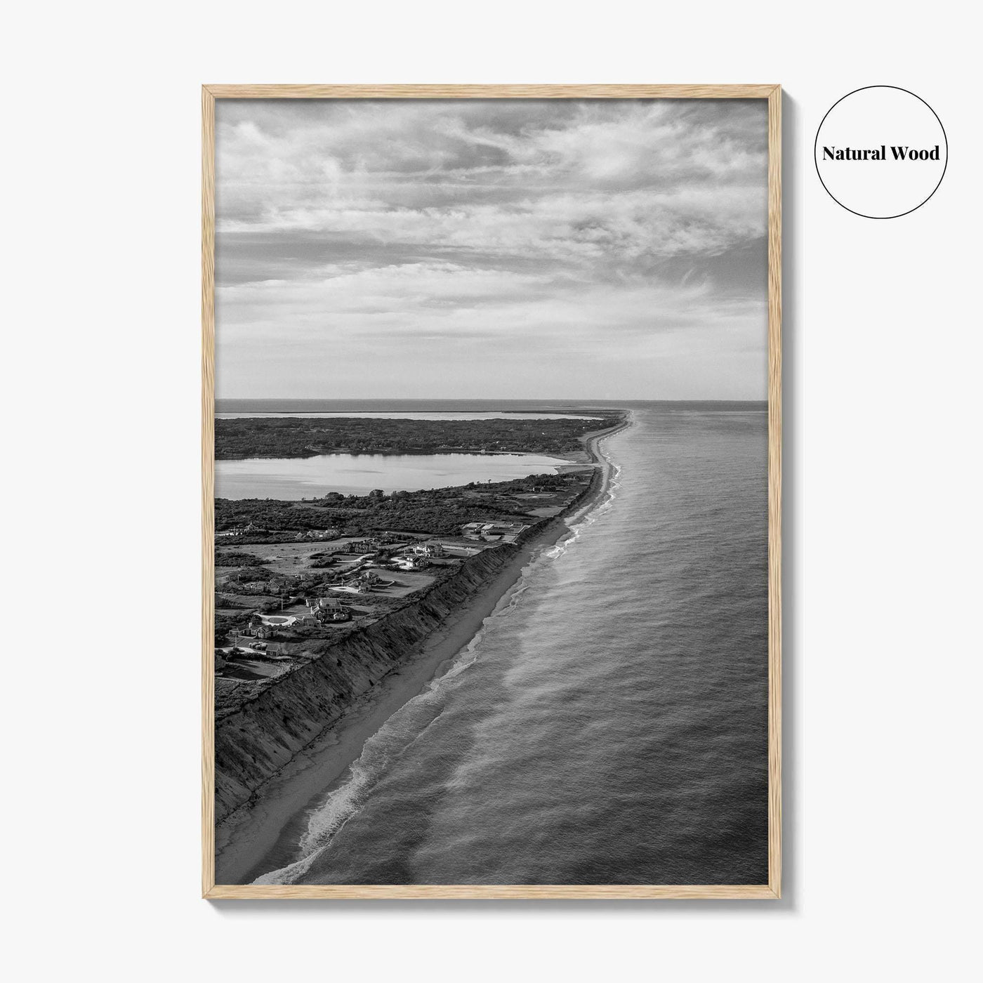 Nantucket Black and White Fine Art Photo Print, Massachusetts Lighthouse Coastline, USA Poster