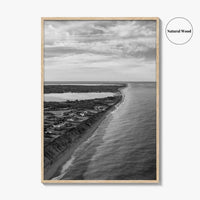 Nantucket Black and White Fine Art Photo Print, Massachusetts Lighthouse Coastline, USA Poster