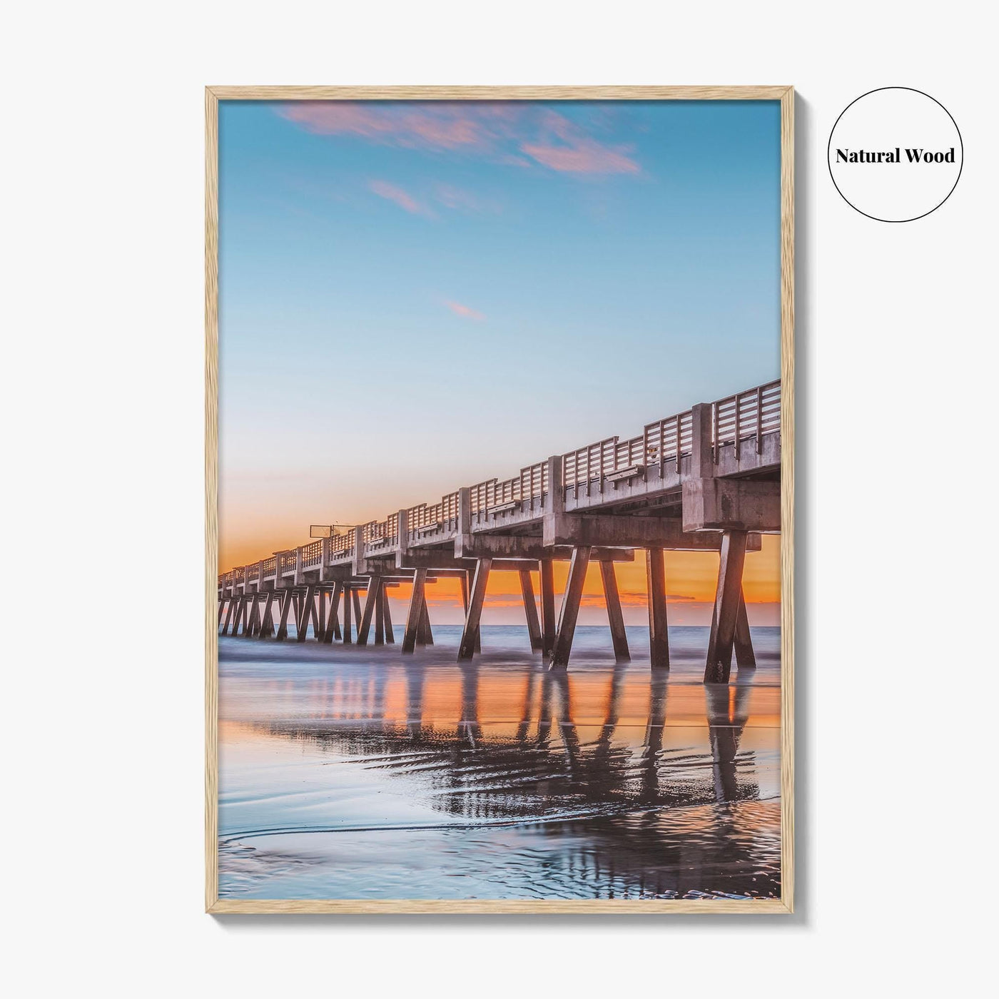 Jacksonville Beach Fine Art Photo Print, Jax Pier, Florida, USA, Wall Poster