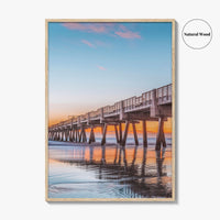 Jacksonville Beach Fine Art Photo Print, Jax Pier, Florida, USA, Wall Poster