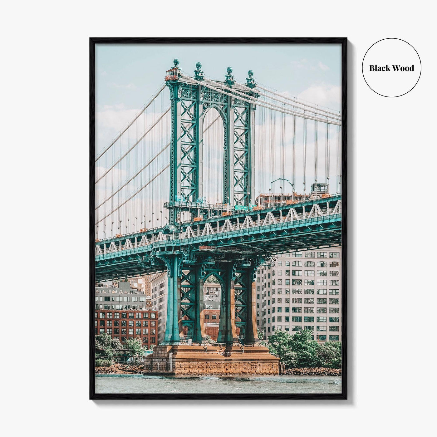 Manhattan Bridge Fine Art Photo Print, New York City NYC East River Poster
