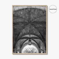 Ann Arbor Black and White Fine Art Photo Print, Law Quad, University Of Michigan