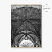 Ann Arbor Black and White Fine Art Photo Print, Law Quad, University Of Michigan