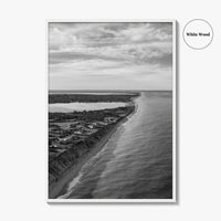 Nantucket Black and White Fine Art Photo Print, Massachusetts Lighthouse Coastline, USA Poster