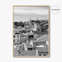 Salon de Provence Black and White Fine Art Photo Print, Tour de l'Horloge Poster