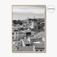 Salon de Provence Black and White Fine Art Photo Print, Tour de l'Horloge Poster