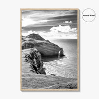 Ireland Black and White Fine Art Photo Print, Irish Coast, Wall Poster