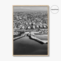 Redondo Beach Black and White Fine Art Photo Print, Los Angeles Pier, California Poster