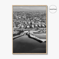 Redondo Beach Black and White Fine Art Photo Print, Los Angeles Pier, California Poster