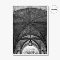 Ann Arbor Black and White Fine Art Photo Print, Law Quad, University Of Michigan