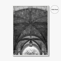 Ann Arbor Black and White Fine Art Photo Print, Law Quad, University Of Michigan