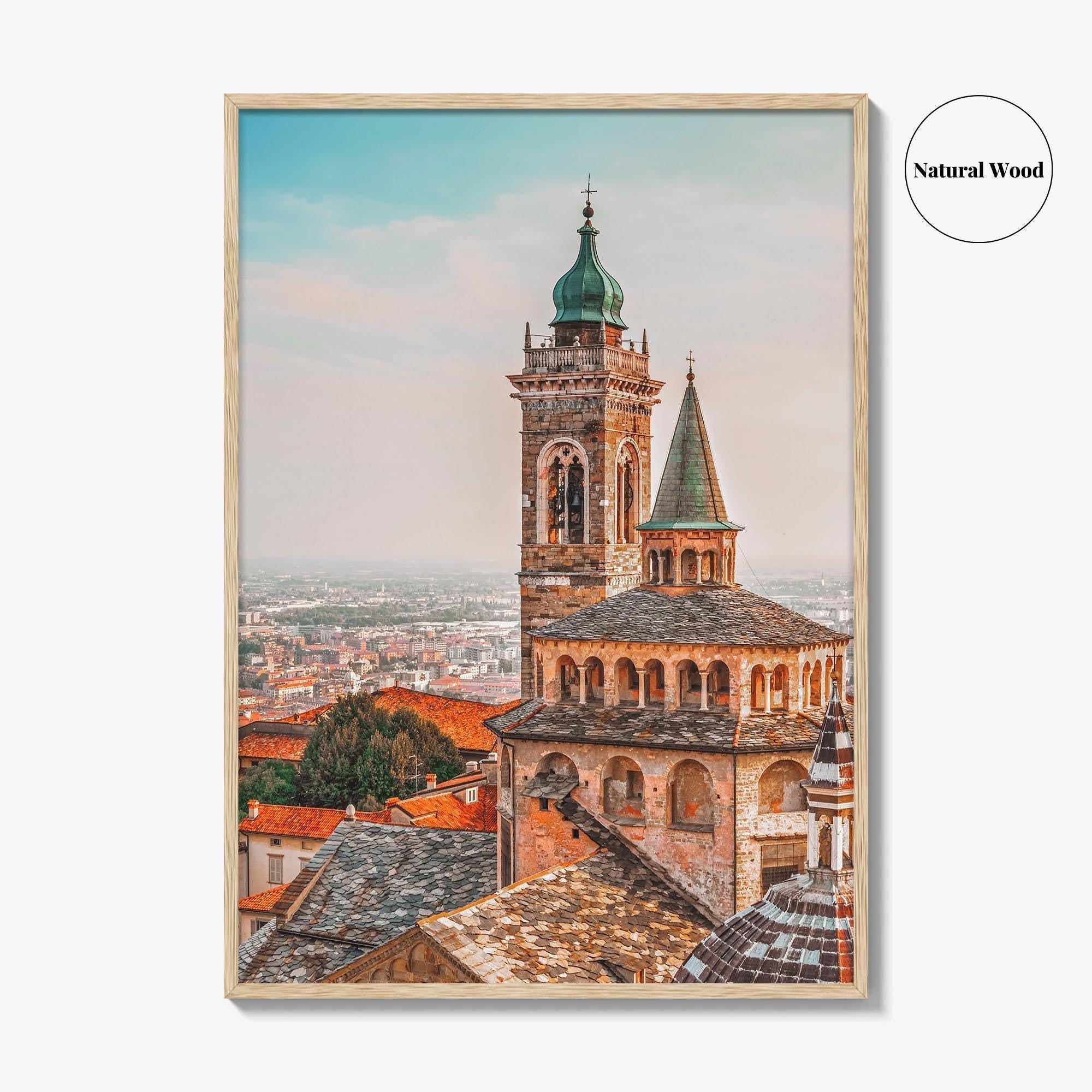 Bergamo Fine Art Photo Print, Citta Alta Old Town, Lombardy Italy Poster