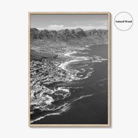 Cape Town Black and White Fine Art Photo Print, Coastal South Africa Poster