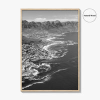 Cape Town Black and White Fine Art Photo Print, Coastal South Africa Poster