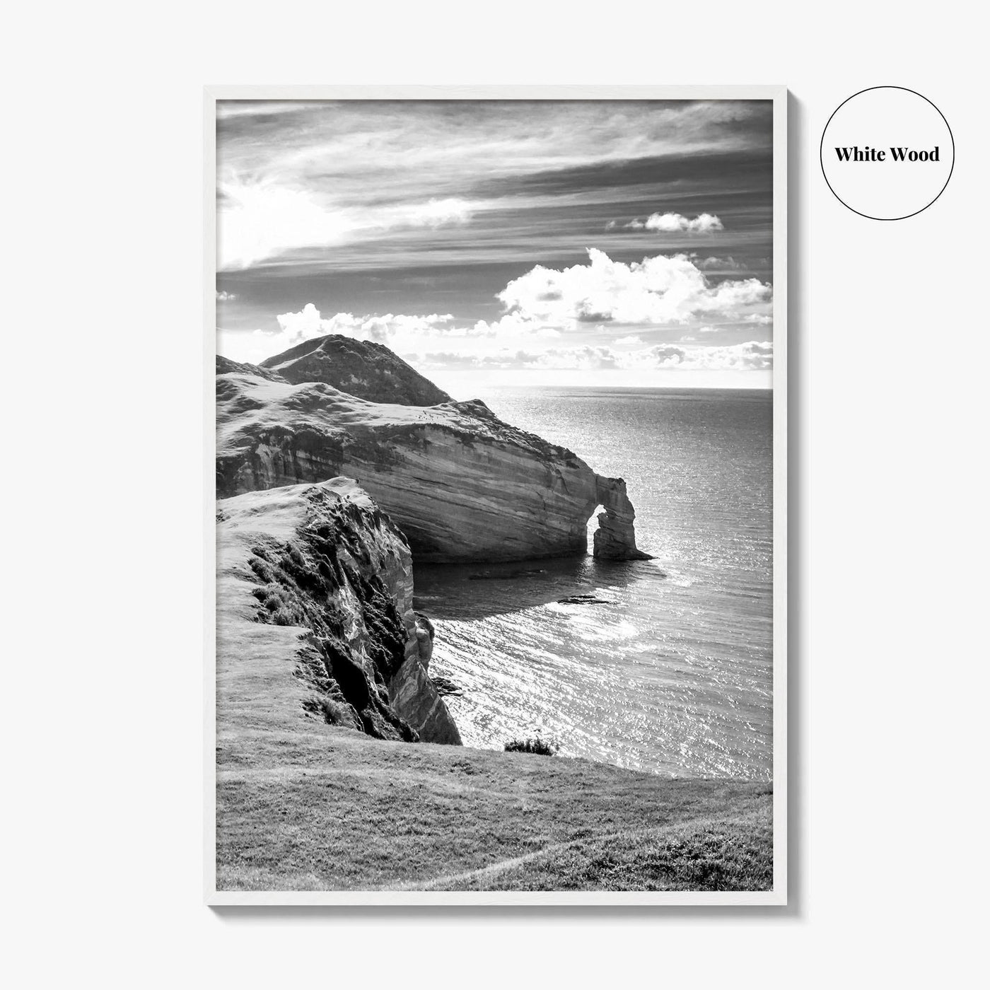 Ireland Black and White Fine Art Photo Print, Irish Coast, Wall Poster