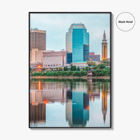 Springfield Massachusetts Skyline Fine Art Photo Print, Downtown, MA, USA, Wall Decor, Poster