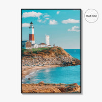 Montauk Fine Art Photo Print, Lighthouse Beach, Long Island, New York, NY, USA Poster