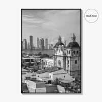 Cartagena de Indias Black and White Fine Art Photo Print, Colombia Wall Poster
