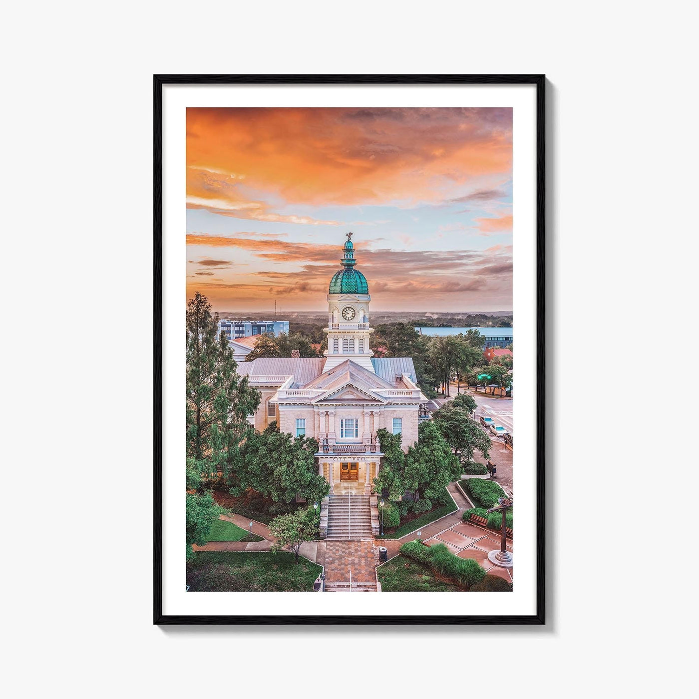 Athens GA Skyline Fine Art Photo Print, Georgia USA Wall Poster