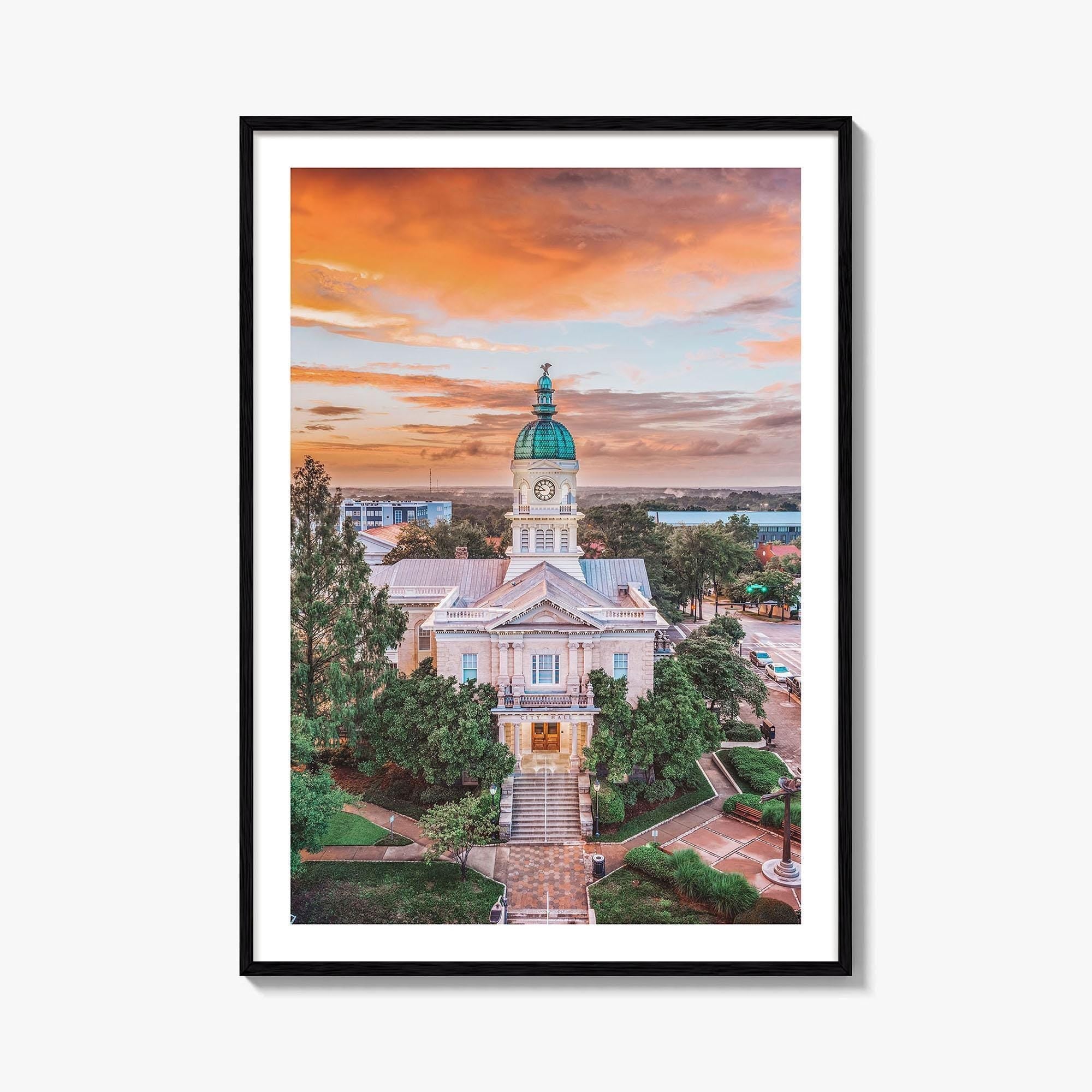 Athens GA Skyline Fine Art Photo Print, Georgia USA Wall Poster