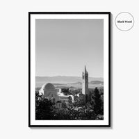 Berkeley Black and White Fine Art Photo Print, Sather Tower, Campanile, California, Wall Decor