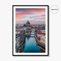 Berlin Skyline Fine Art Photo Print, Germany Wall Decor Poster, Berliner Dom, Spree River