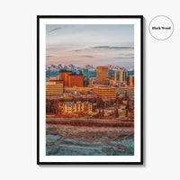 Anchorage Fine Art Photo Print, Alaska Aerial Photo, Wall Decor Poster, USA