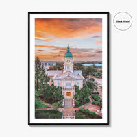 Athens GA Skyline Fine Art Photo Print, Georgia USA Wall Poster