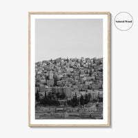 Amman Black and White Fine Art Photo Print, Jordan Wall Poster