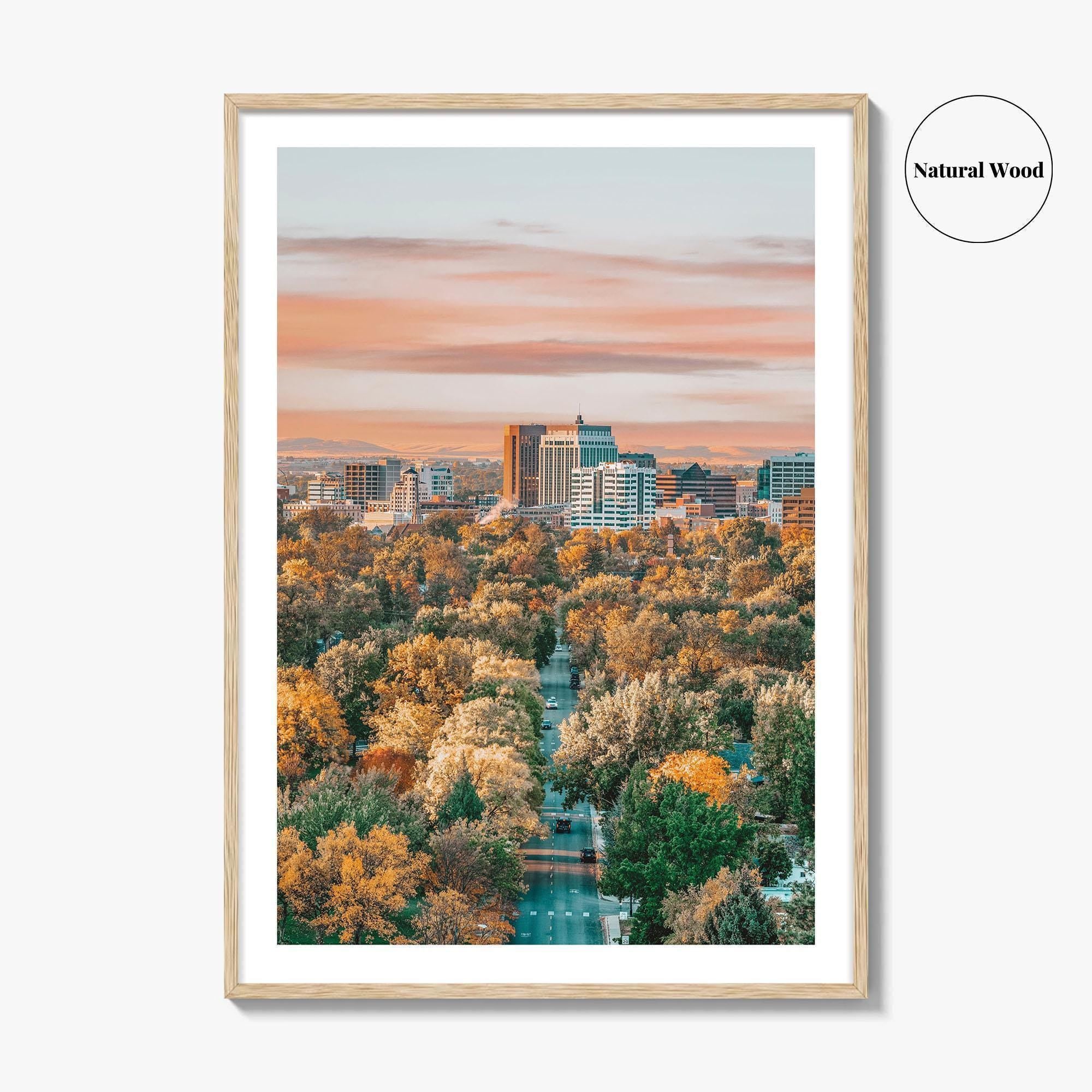 Boise Fine Art Photo Print, Idaho Wall Poster, City of Trees USA