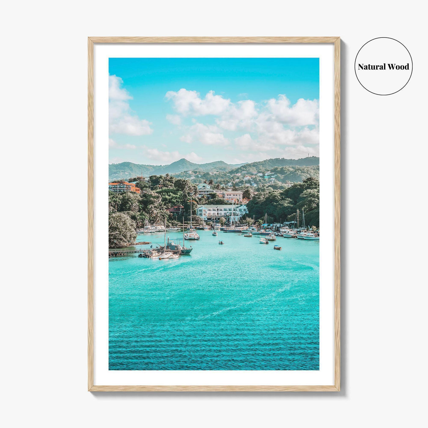 Bay of Castries Fine Art Photo Print, St Lucia, Caribbean Wall Decor Poster