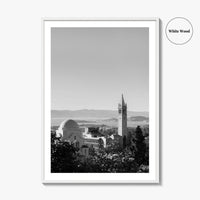 Berkeley Black and White Fine Art Photo Print, Sather Tower, Campanile, California, Wall Decor