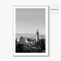 Berkeley Black and White Fine Art Photo Print, Sather Tower, Campanile, California, Wall Decor
