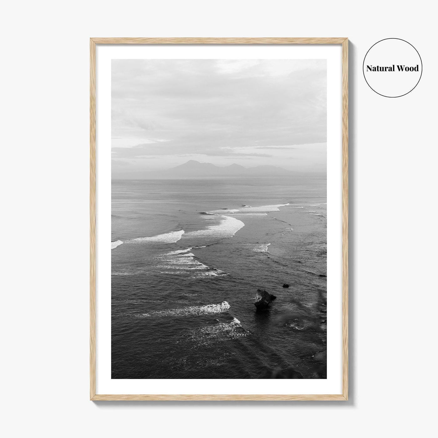 Bali Black and White Fine Art Photo Print, Indonesia Wall Decor Poster, Uluwatu