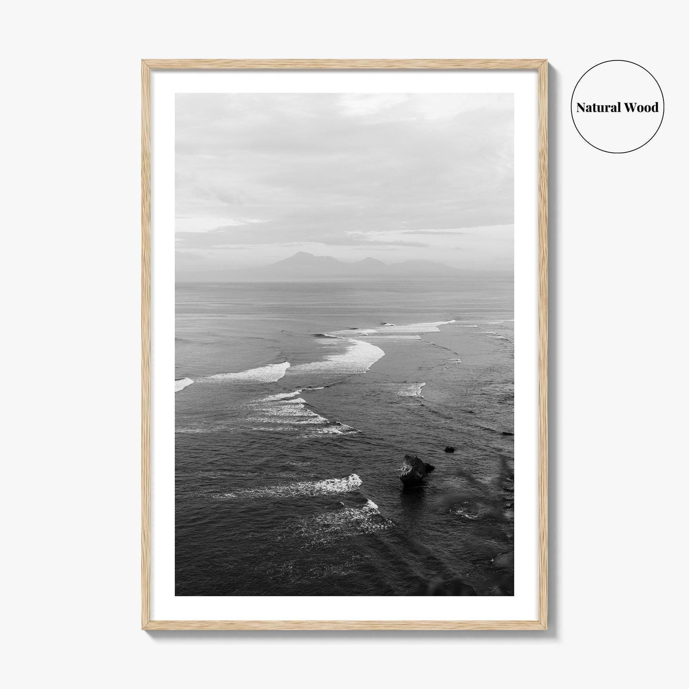 Bali Black and White Fine Art Photo Print, Indonesia Wall Decor Poster, Uluwatu