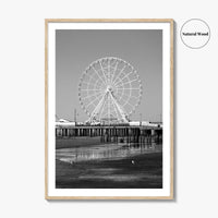 Atlantic City Black and White Fine Art Photo Print, New Jersey Poster, Jersey Shore