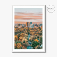 Boise Fine Art Photo Print, Idaho Wall Poster, City of Trees USA