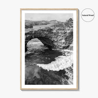Bali Black and White Fine Art Photo Print, Nusa Penida Broken Bay, Indonesia Poster