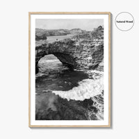 Bali Black and White Fine Art Photo Print, Nusa Penida Broken Bay, Indonesia Poster