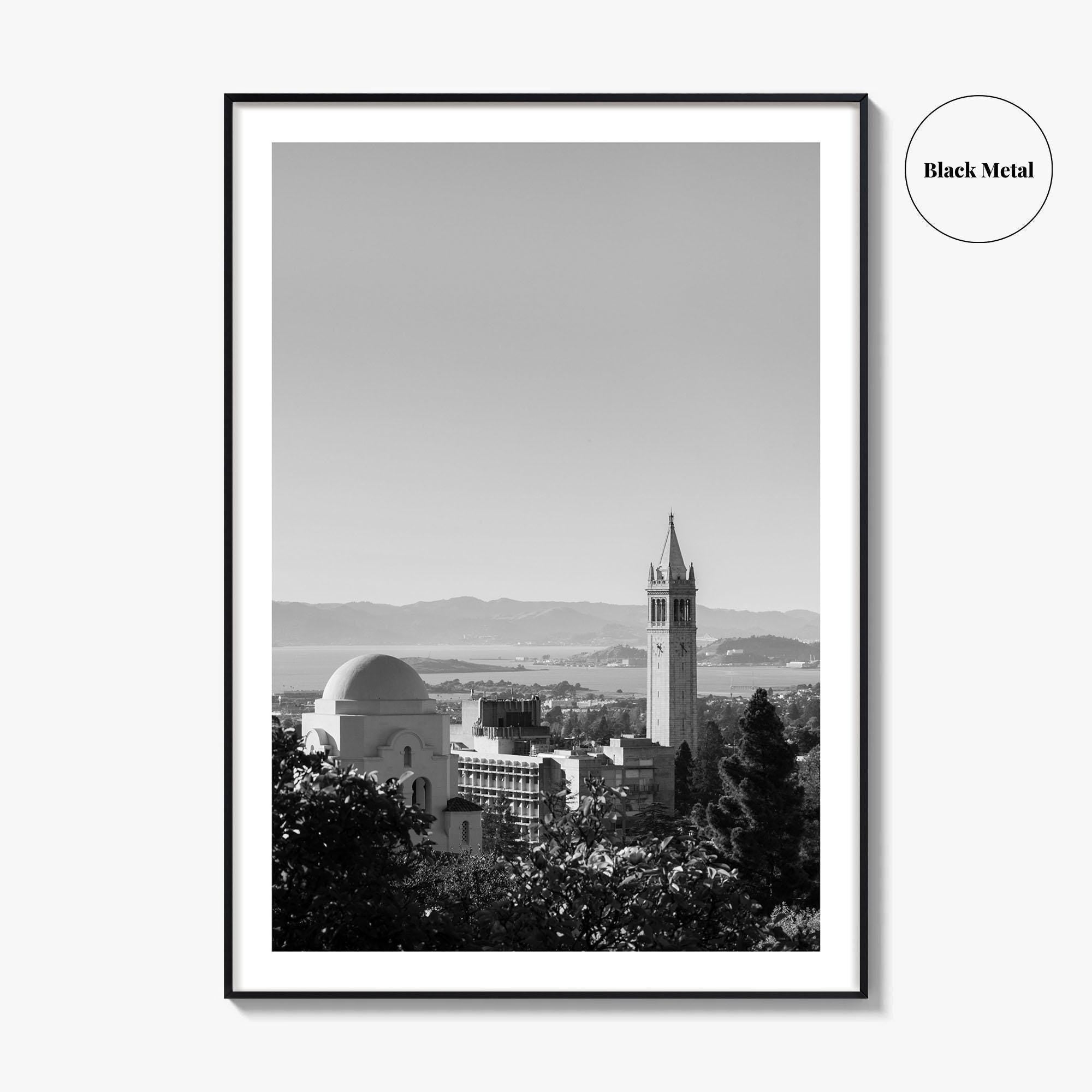 Berkeley Black and White Fine Art Photo Print, Sather Tower, Campanile, California, Wall Decor