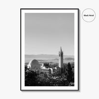 Berkeley Black and White Fine Art Photo Print, Sather Tower, Campanile, California, Wall Decor