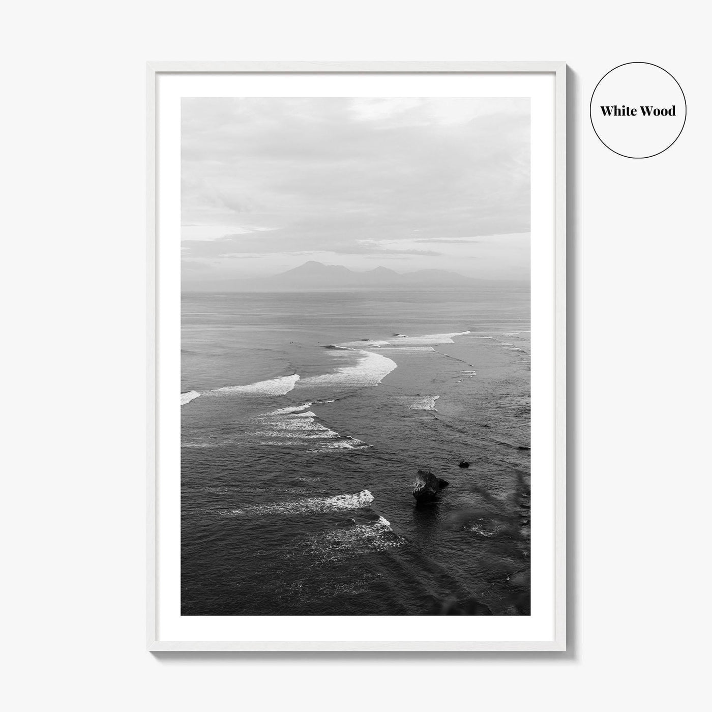 Bali Black and White Fine Art Photo Print, Indonesia Wall Decor Poster, Uluwatu