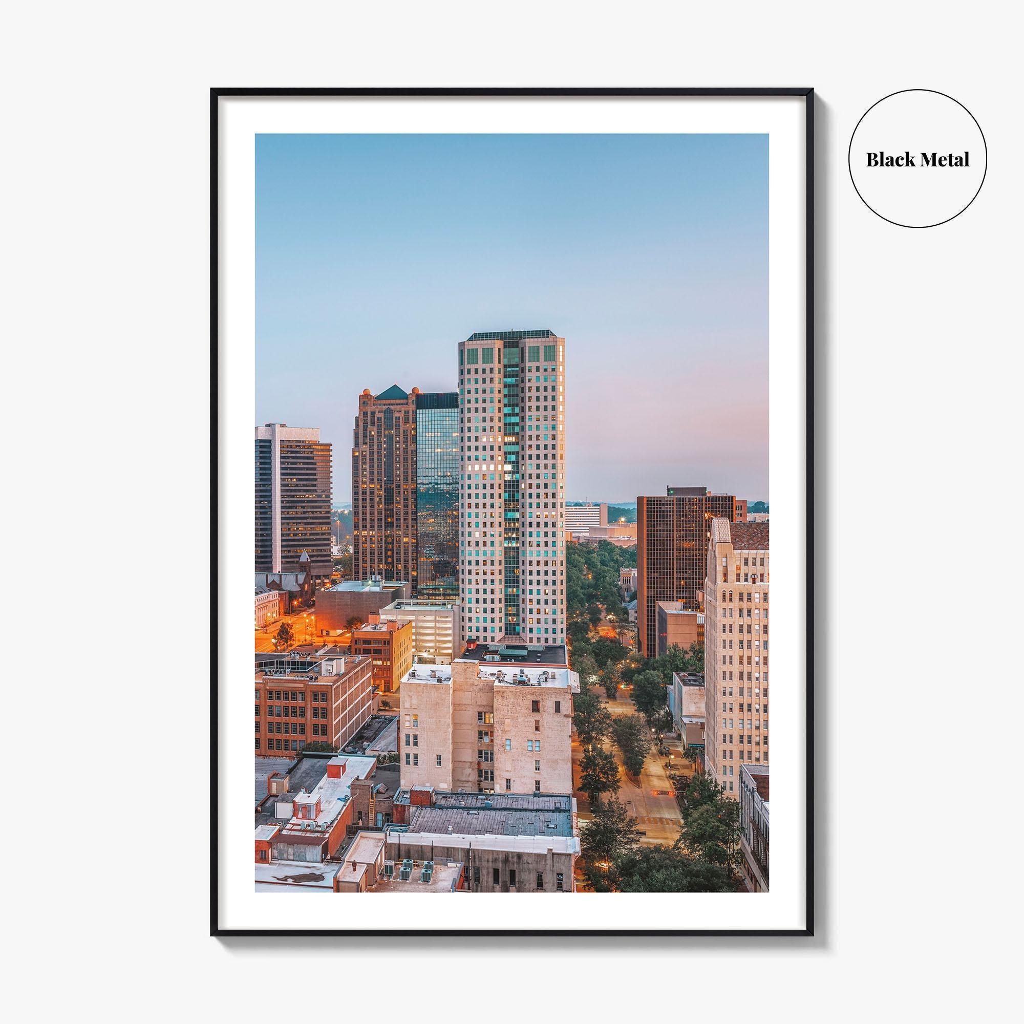 Birmingham Alabama Skyline Fine Art Photo Print, City Wall Poster, USA