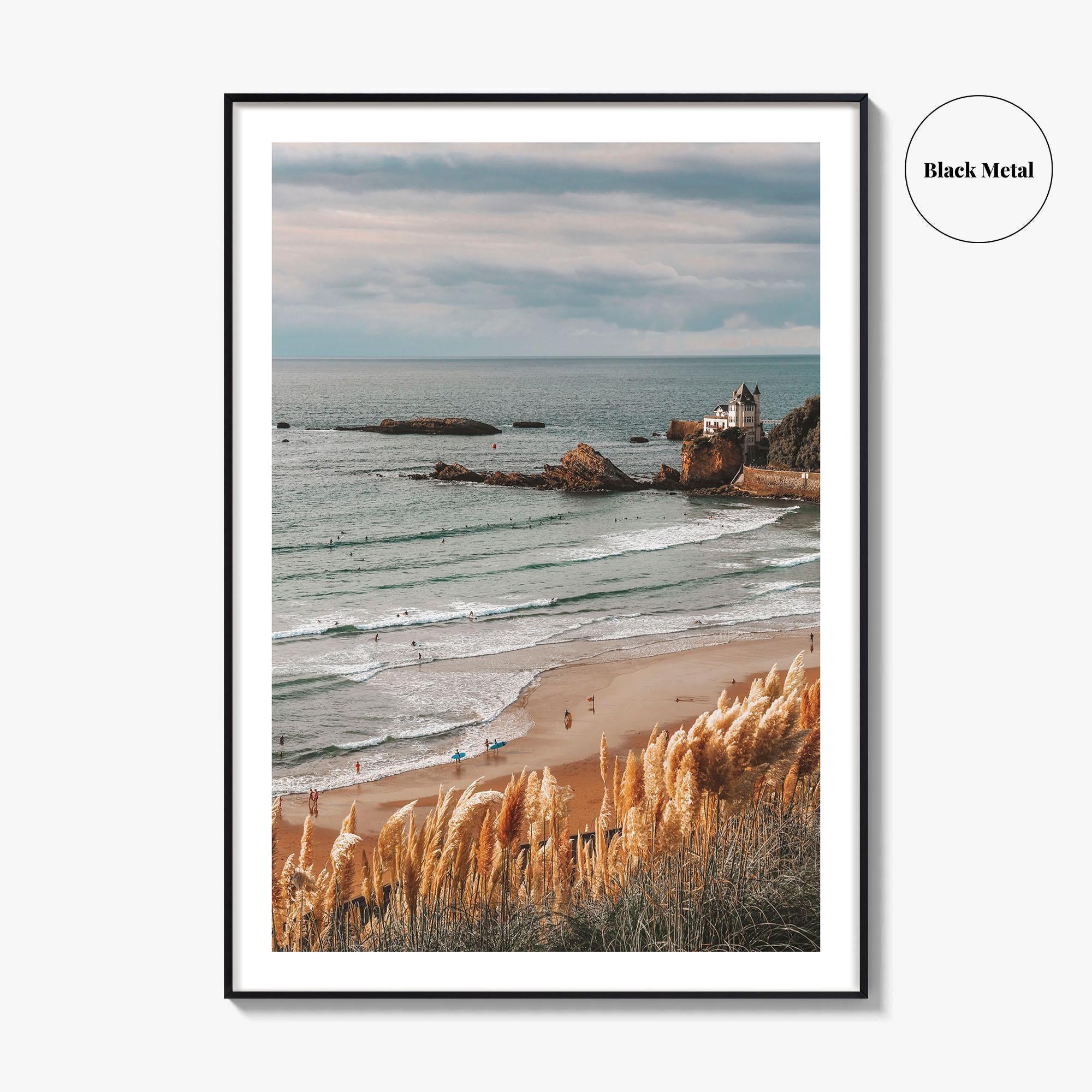 Biarritz Fine Art Photo Print, Cote des Basques Beach, Basque Country, France, Wall Decor